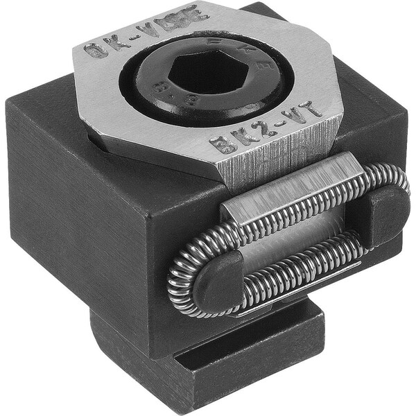 Kipp Wedge Clamp Smooth, B=29 For T-Slot G=10, Tool Steel Hardened, Comp:Tool Steel Hardened, Black Oxide - K0040.0810