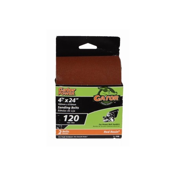 Gator Finishing 2PK 4x24 120G Sand Belt - 3185

Correa de lija Gator Finishing de 2 piezas de 4x24 pulgadas, grano 120 - 3185.