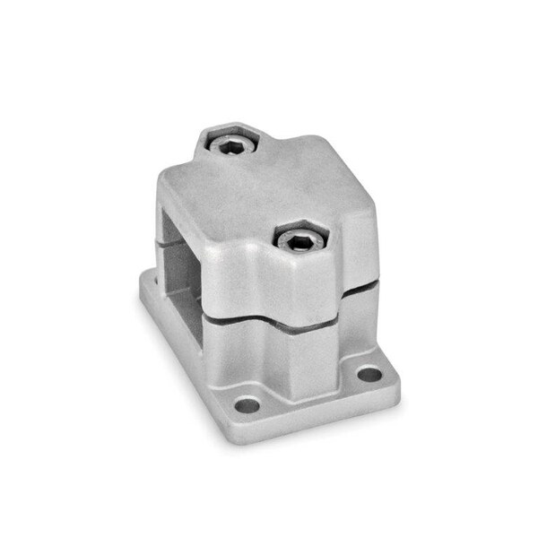 J.W. Winco GN147-V25-2-BL Flanged Connector Clamp - 147-V25-2-BL