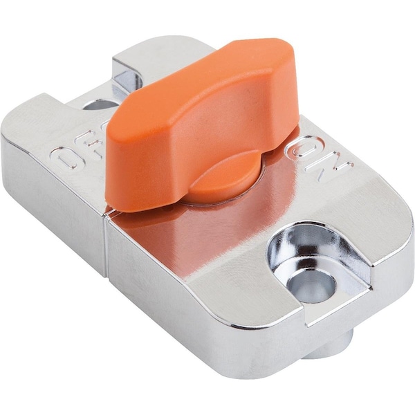 Kipp Sliding Clamp Oblong Hole Zinc, Orange, Comp:Thermoplastic T=3 - K1070.32