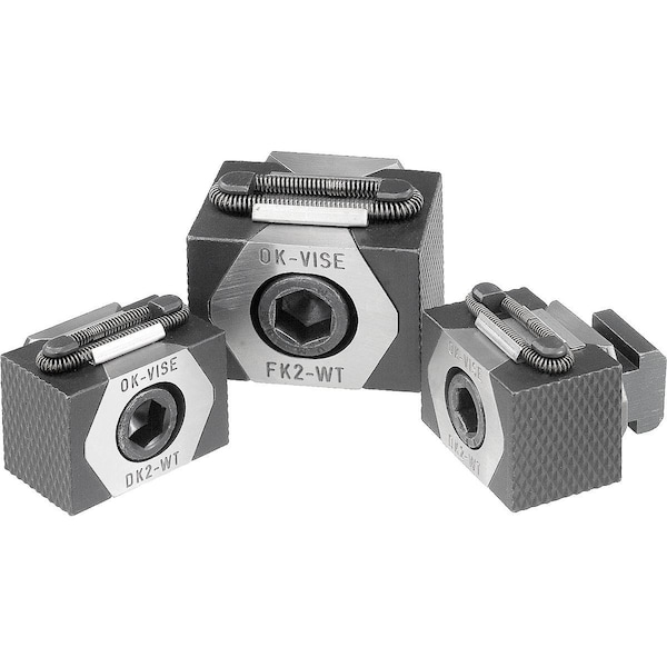 Kipp Wedge Clamp Double, Serrated, B=41 For Tapped Hole G=M12, Tool Steel Hardened, Black Oxide - K0042.12