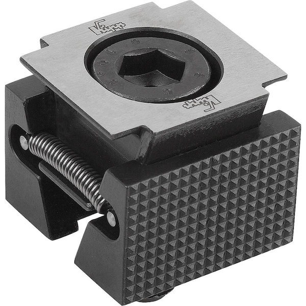 Kipp Wedge Clamp Narrow, Serrated B=30, Carbon Steel Black Hardened - K0039.2112