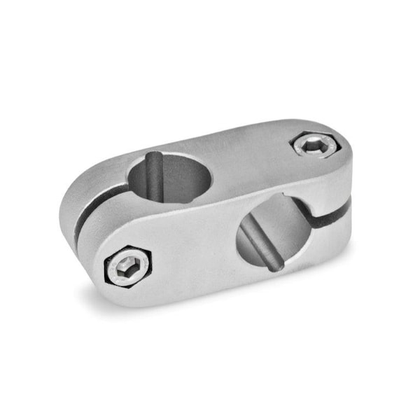 J.W. Winco GN131-B14-B14-2-NI 2-Way Connector Clamp - 131-B14-B14-2-NI