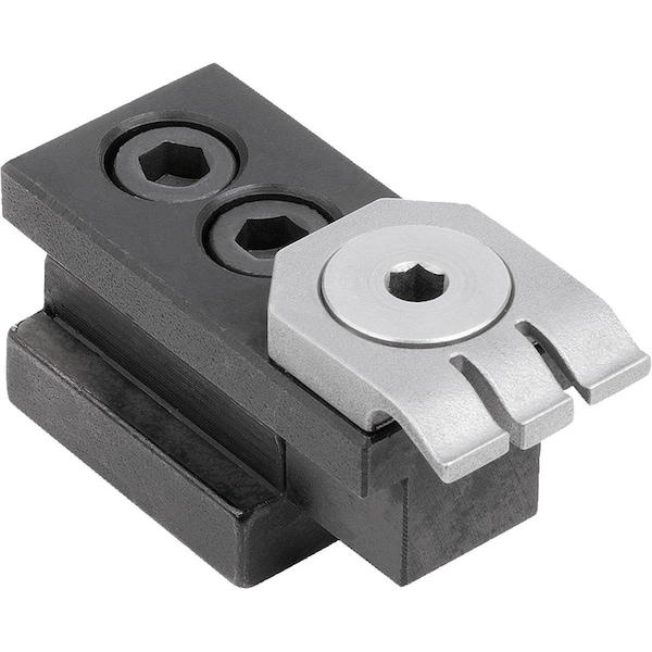 Kipp Flat Clamp For T-Slot, Bn=16, L=48, B=25, H=10, 5, Steel, Comp:Spring Steel - K1540.16