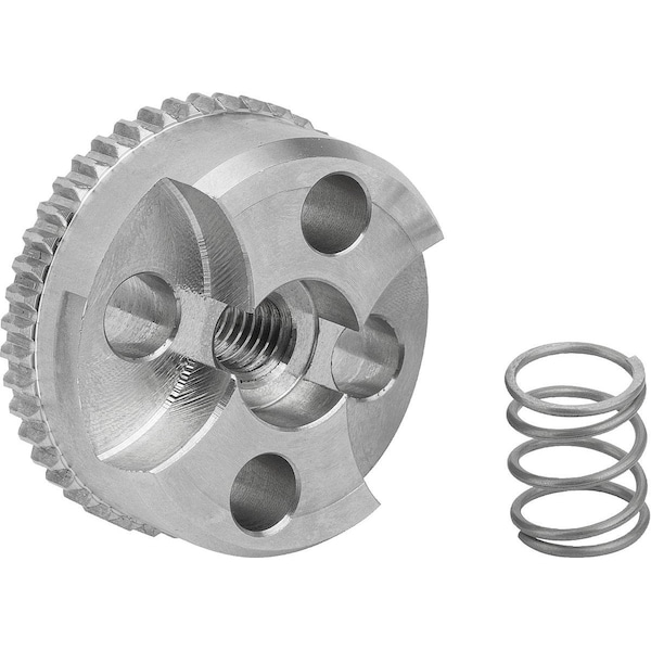 Kipp Engagement Element W. Ext. Toothing, Form:E, D4=33, N=46, H=13, Stainless Bright, Comp:Stainless - K1446.153346