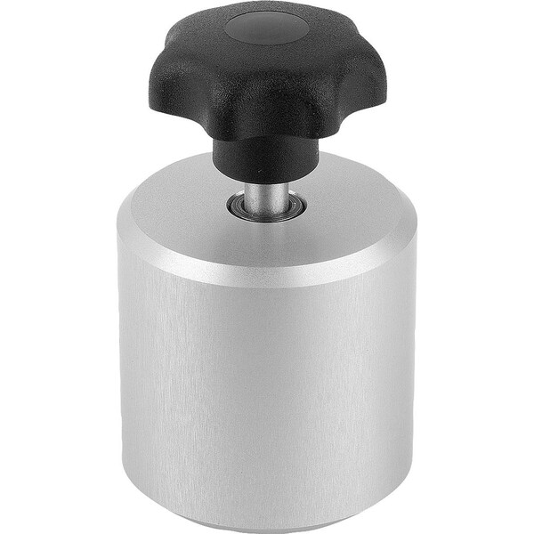Kipp Clamp Stop Adjustable D1=M06 Aluminum, Anodized, Comp:Free-Cutting Steel, Comp:Blue-Passivated, D=40 - K1214.064040
