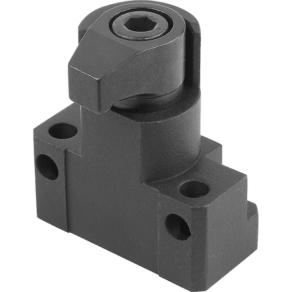 Kipp Hook Clamp With Mounting Bracket D=M16 Carbon Steel - K0016.16