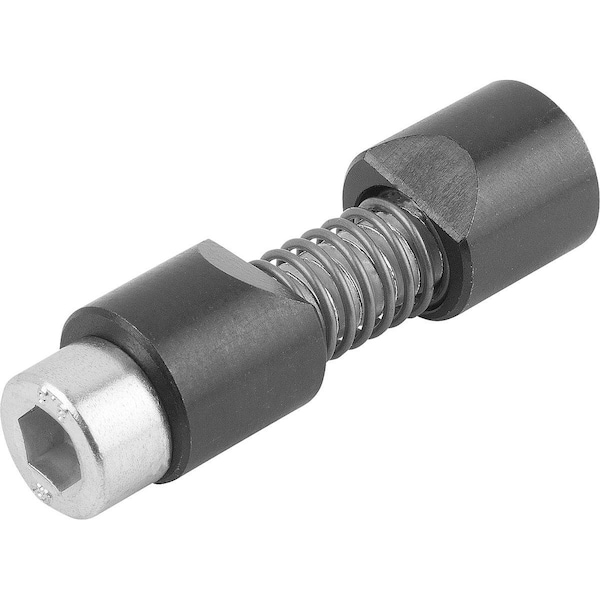 Kipp Shaft Clamp D2=10 L=33 Steel, Comp:Steel - K0375.05