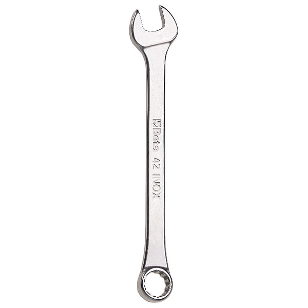 Llave combinada de acero inoxidable Beta 42INOX, SAE 5/8 pulgadas, 12 puntos, 15 grados de offset - 000420366