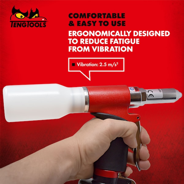 Teng Tools Professional Heavy Duty Pneumatic Air Rivet Gun - ARRG80
