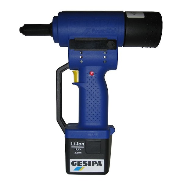 Gesipa Gold Cordless Blind Rivet Tool In Case With Battery And Charger - POWERBIRD