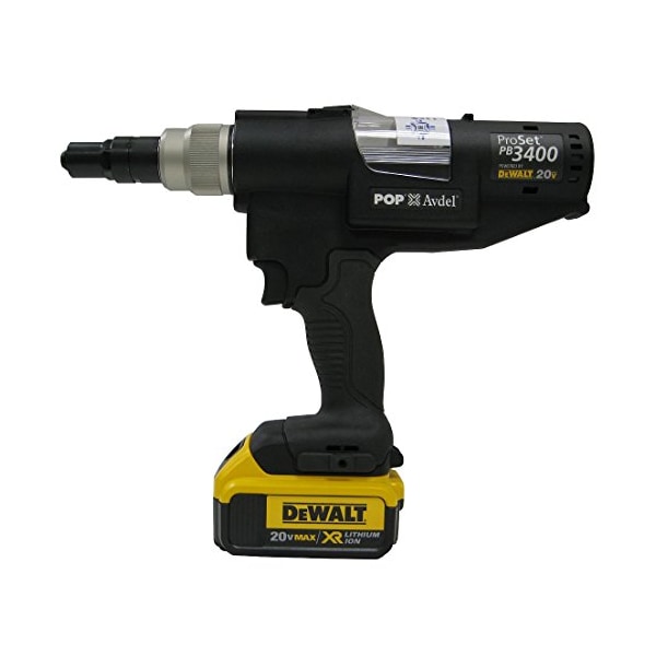 Stanley Engineered Fastening Cordless Blind Rivet Tool Set-Up For 1/4" Dia Blind Rivets - PB3400-NA2042
