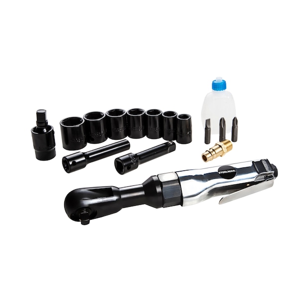 Steelman 3/8" Drive Air Ratchet 16-Piece Kit - 130K