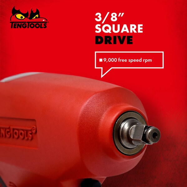 Teng Tools 3/8" Drive Reversible High Torque Aluminum Air Impact - ARWM38