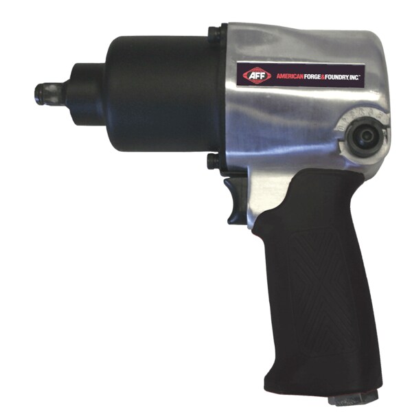 American Forge & Foundry 1/2 in Drive, Air Impact Wrench, Heavy Duty, 3/8 in Minimum Hose Size - 7660