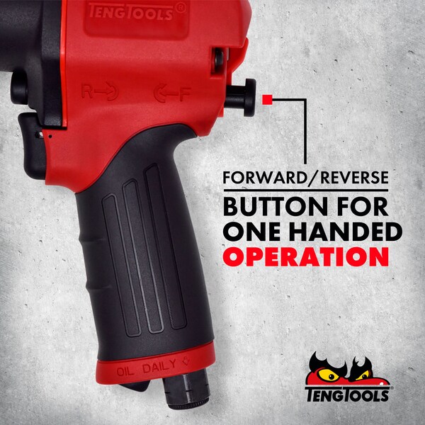 Teng Tools 3/8" Drive Reversible Composite Air Impact Wrench Gun - ARWC38