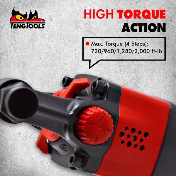 Teng Tools 1" Drive Reversible Pneumatic Composite Air Impact Wre - ARWM11S