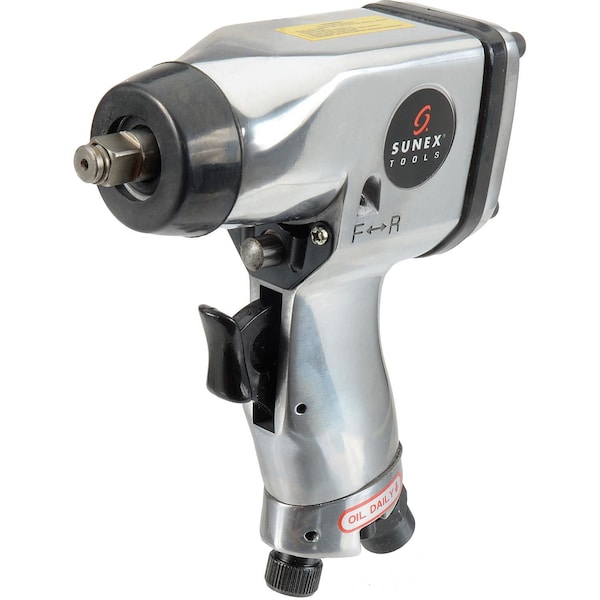 Sunex Pistol Grip Impact Wrench, 3/8in Drive, 60 ft. lbs, 4 CFM, 1/2in Inlet - SX821A