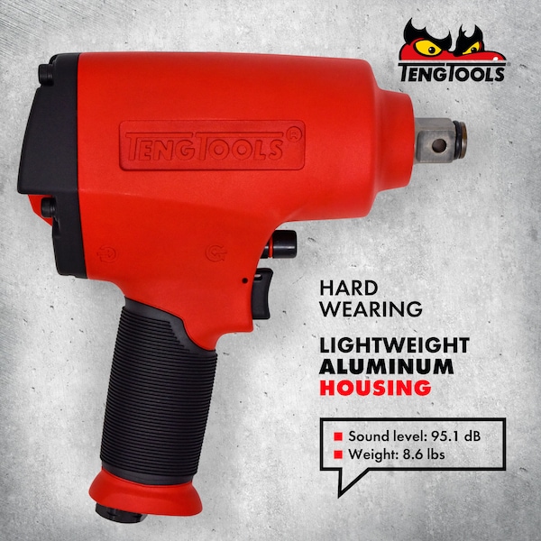 Teng Tools 3/4" Drive Reversible High Torque Aluminum Air Impact - ARWM34