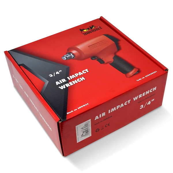 Teng Tools 3/4" Drive Reversible High Torque Aluminum Air Impact - ARWM34