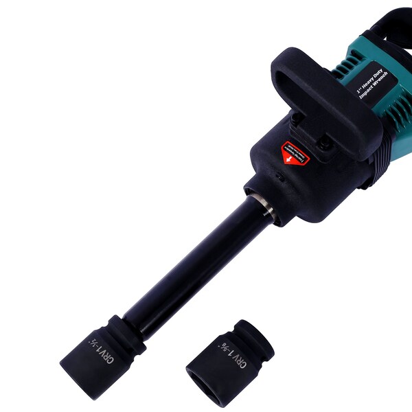 Edendirect Heavy-Duty 1 Inch Air Impact Wrench Gun with 38mm & 41mm Sockets - ED-W465115135