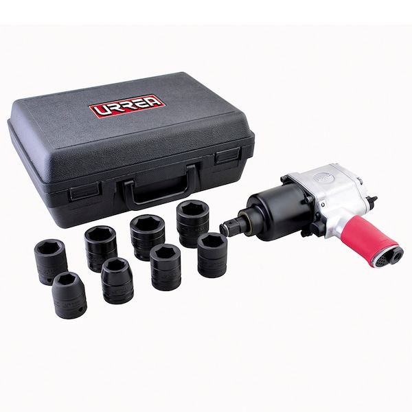 Urrea Twin hammer 3/4" drive air impact wrench and socket set - UP772HK