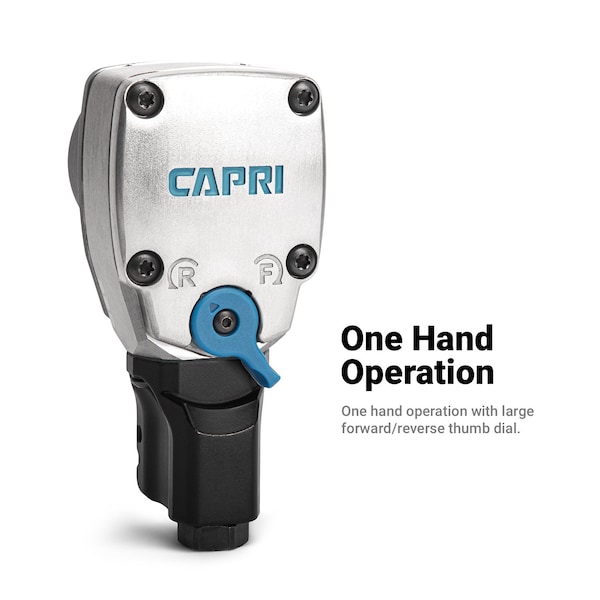 Capri Tools 1/2 in. Palm Air Impact Wrench, 400 ft. lbs. - CP33215