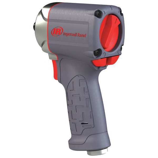 Ingersoll-Rand 3/8" Air Impact Wrench, Quiet, Ultra Compact, 475ft-lb Torque - 15QMAX