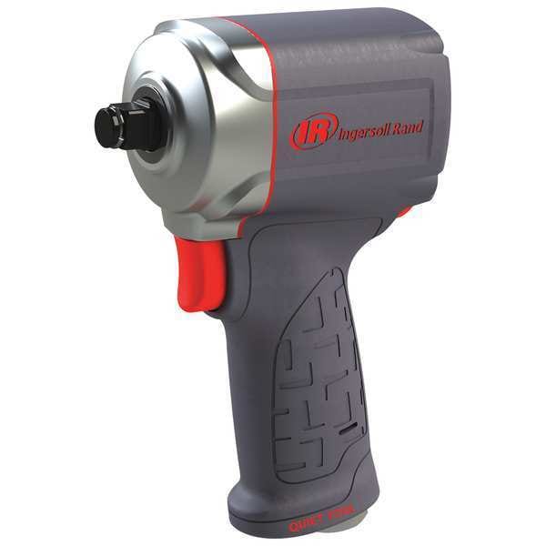Ingersoll-Rand 3/8" Air Impact Wrench, Quiet, Ultra Compact, 475ft-lb Torque - 15QMAX