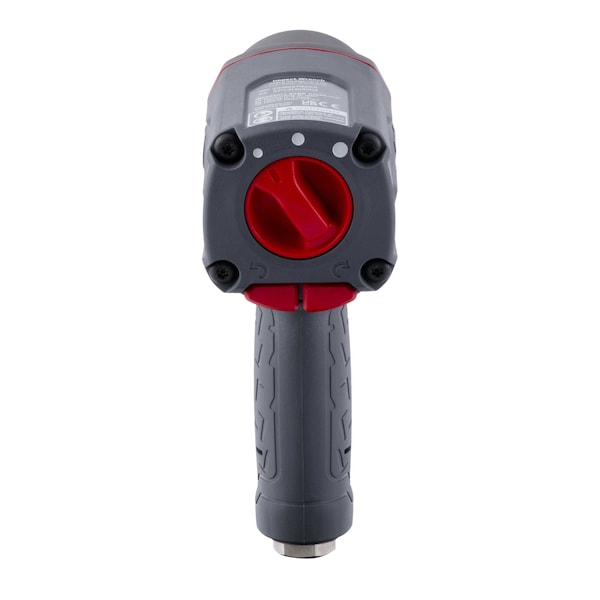 Ingersoll-Rand DXS2 1/2" Air Impact Wrench, Quiet, 1500 ft-lb Torque, Titanium Hammercase, Pin Retainer - 2236QPTIMAX