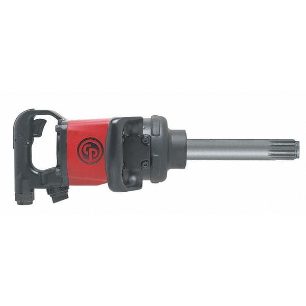 Chicago Pneumatic #5 Spline Air Impact Wrench, 6 Inch Ext Anvil, D-Handle, Torque 1920 ft. lbf, 5200 RPM, Pinless Rocking Dog - CP7782-SP6
