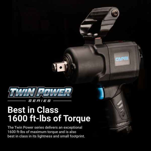 Capri Tools 3/4 in Twin Power Air Impact Wrench, 1600 ft.-lb. - CP35210