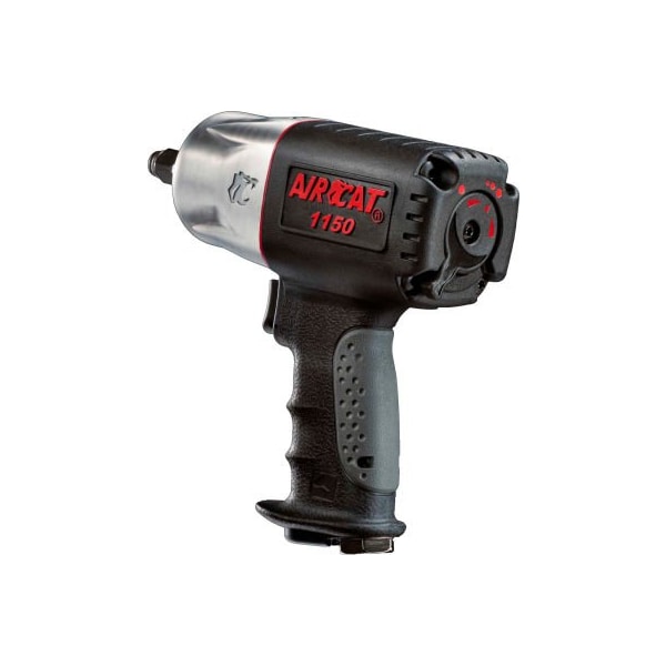 Florida Pneumatic Aircat Angle Air Impact Wrench, 1/2" Drive Size, 1295 Max Torque - 1150