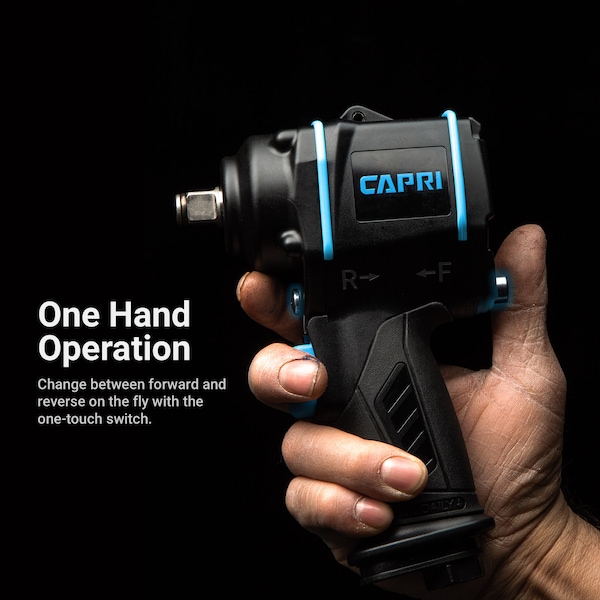 Capri Tools 3/8 in Stubby Air Impact Wrench, 320 ft.-lb. - CP35100