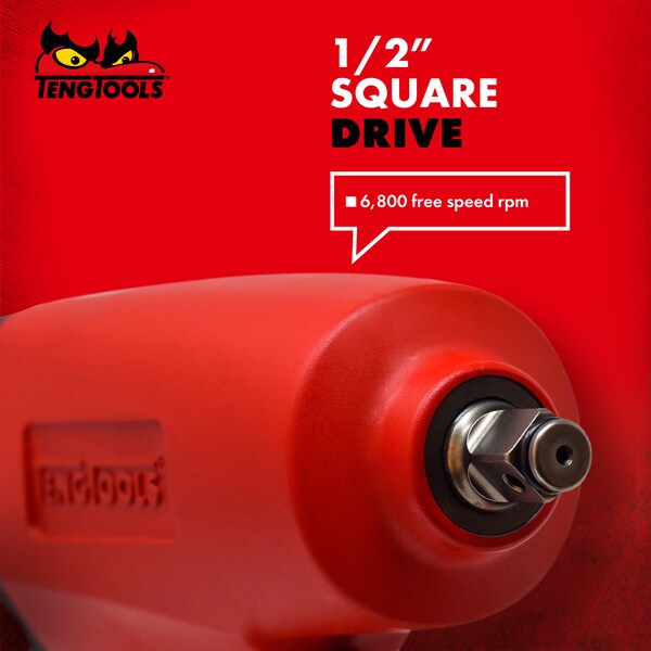 Teng Tools 1/2" Drive Reversible High Torque Aluminum Air Impact - ARWM12