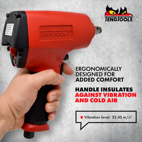 Teng Tools 1/2" Drive Reversible High Torque Aluminum Air Impact - ARWM12