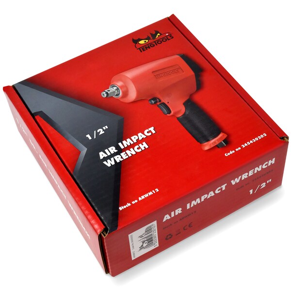 Teng Tools 1/2" Drive Reversible High Torque Aluminum Air Impact - ARWM12