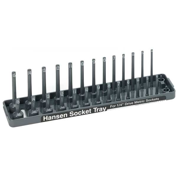 Hansen Socket Tray with Plastic, 2 1/2 in H x 2 3/16 in W - 1402