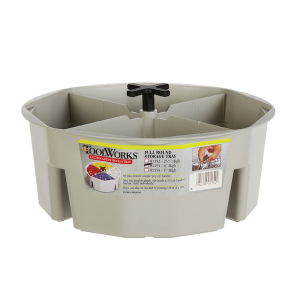 Custom Leathercraft CLC 10.5 in. Bucket Tray Black - 1154