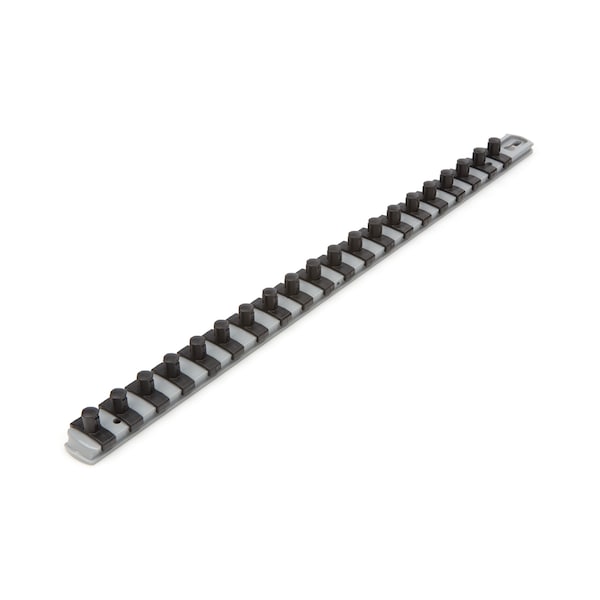 Tekton 3/8 Inch Drive x 18 Inch Socket Rail, 20 Clips (Gray) - OSR13320