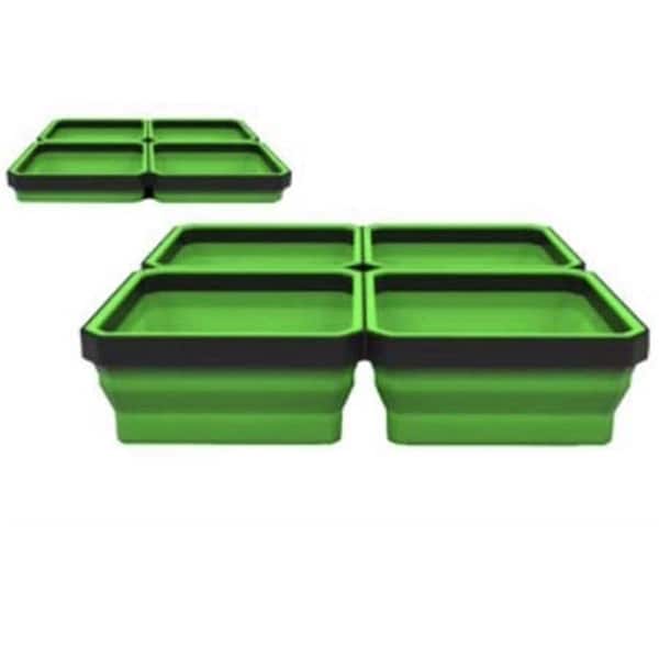 Eat-In Quad Expandable Magnetic Tray, Green - EA2613578