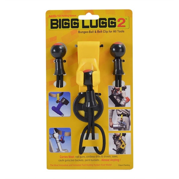 Superior Parts Belt Clip Tool Holder System with 3 Ball Bungees - (Original Bigg Lugg 2) - BL2-3BM