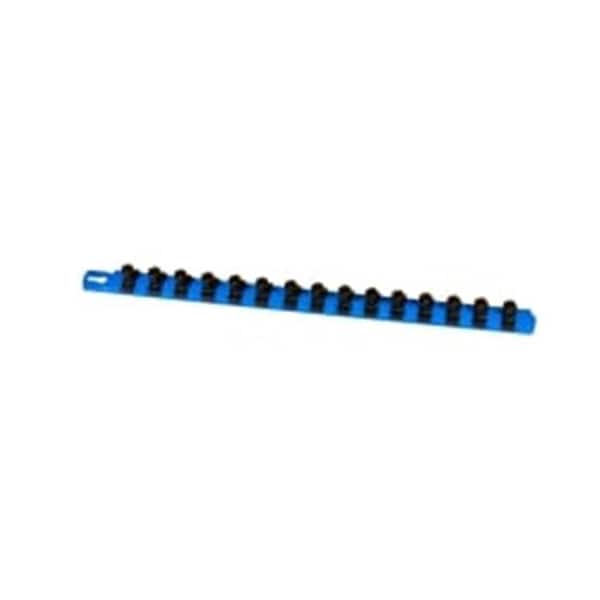 Ernest Ernest ERN8405 18 in. Socket Organizer with 0.5 in. TwistLock Clips; Blue - ERN8405