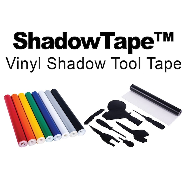 5S Supplies ShadowTape Shadow Board Tool Marking Tape 15 inches wide x 15 Foot Length Rolls Blue - TST-15180-BLU