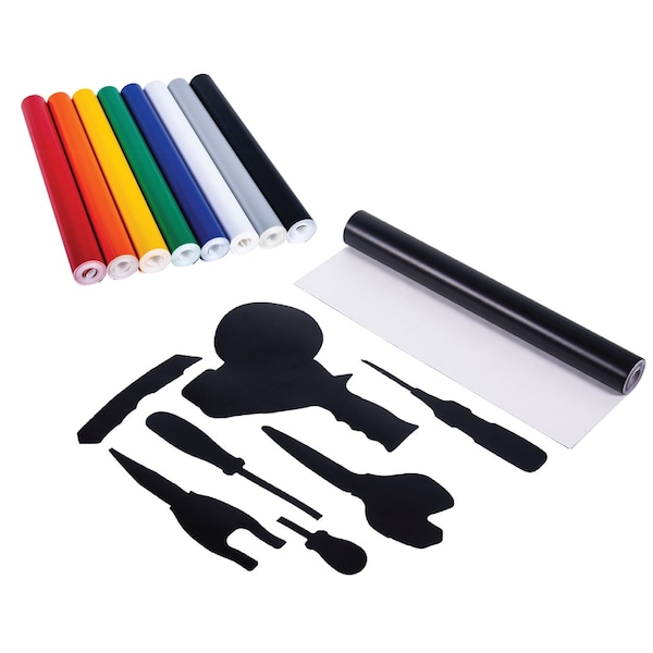 5S Supplies ShadowTape Shadow Board Tool Marking Tape 15 inches wide x 15 Foot Length Rolls Blue - TST-15180-BLU