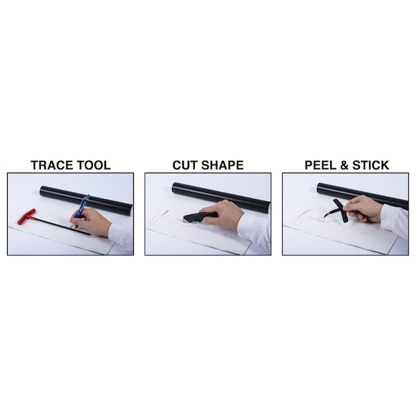 5S Supplies ShadowTape Shadow Board Tool Marking Tape 15 inches wide x 15 Foot Length Rolls Blue - TST-15180-BLU