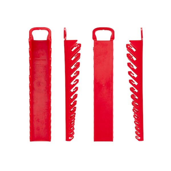 Tekton 14-Tool Stubby Combination Wrench Holder (Red) - OWP21214