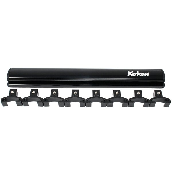 Ko-Ken Magnetic Aluminum Rail 3/8 Plastic Clip x 8 pieces 200mm - RSAL200-3/8X8