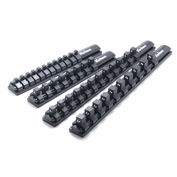 Ko-Ken Magnetic Aluminum Rail 3/8 Plastic Clip x 8 pieces 200mm - RSAL200-3/8X8
