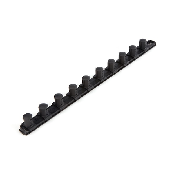 Tekton 3/4 Inch Drive x 18 Inch Socket Rail, 10 Clips (Black) - OSR33210